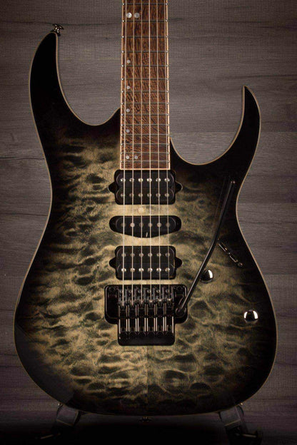 Ibanez RG970QMZ-BIB RG Premium Guitar in Black Ice Burst