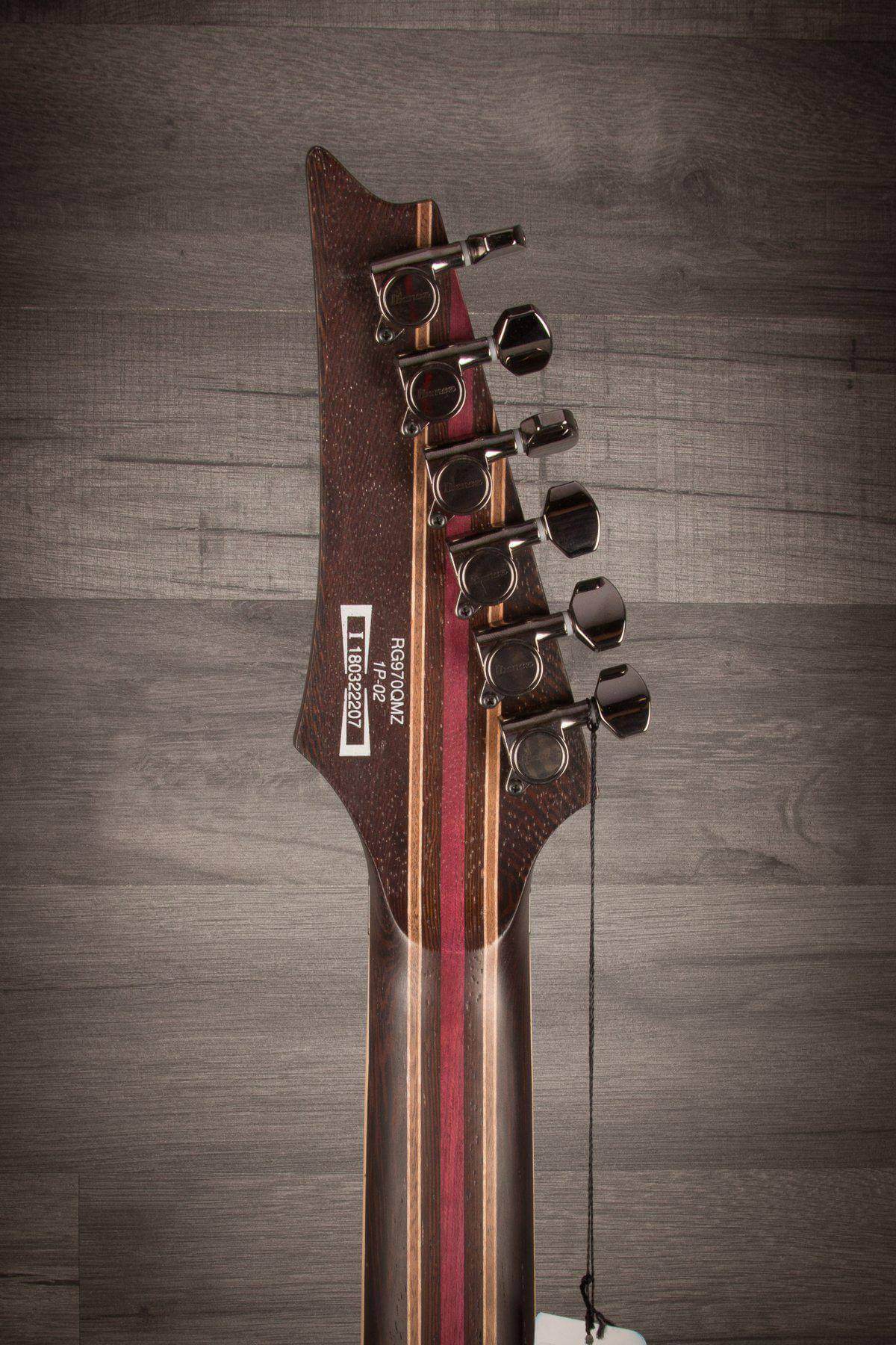 Ibanez RG970QMZ-BIB RG Premium Guitar in Black Ice Burst