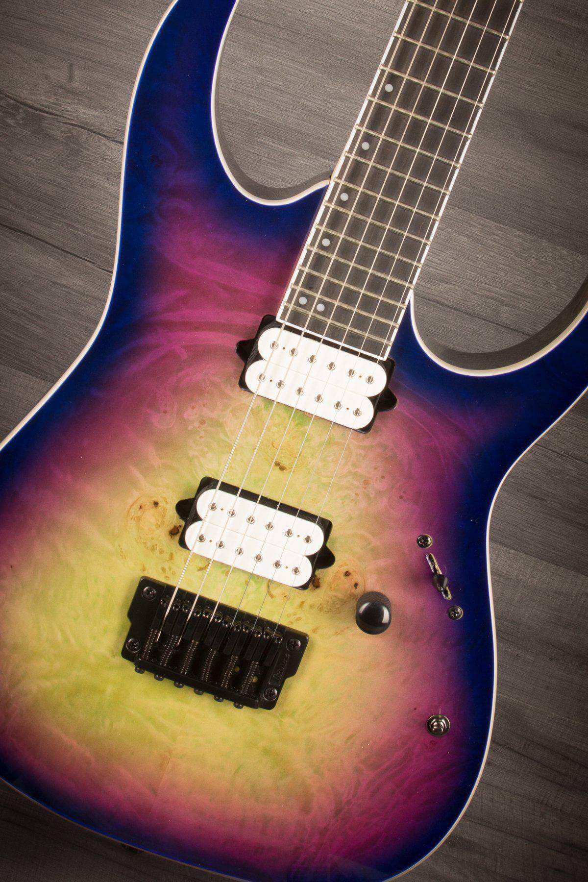 Ibanez RGIX6FDLB NLB Iron Label Northern Lights Burst