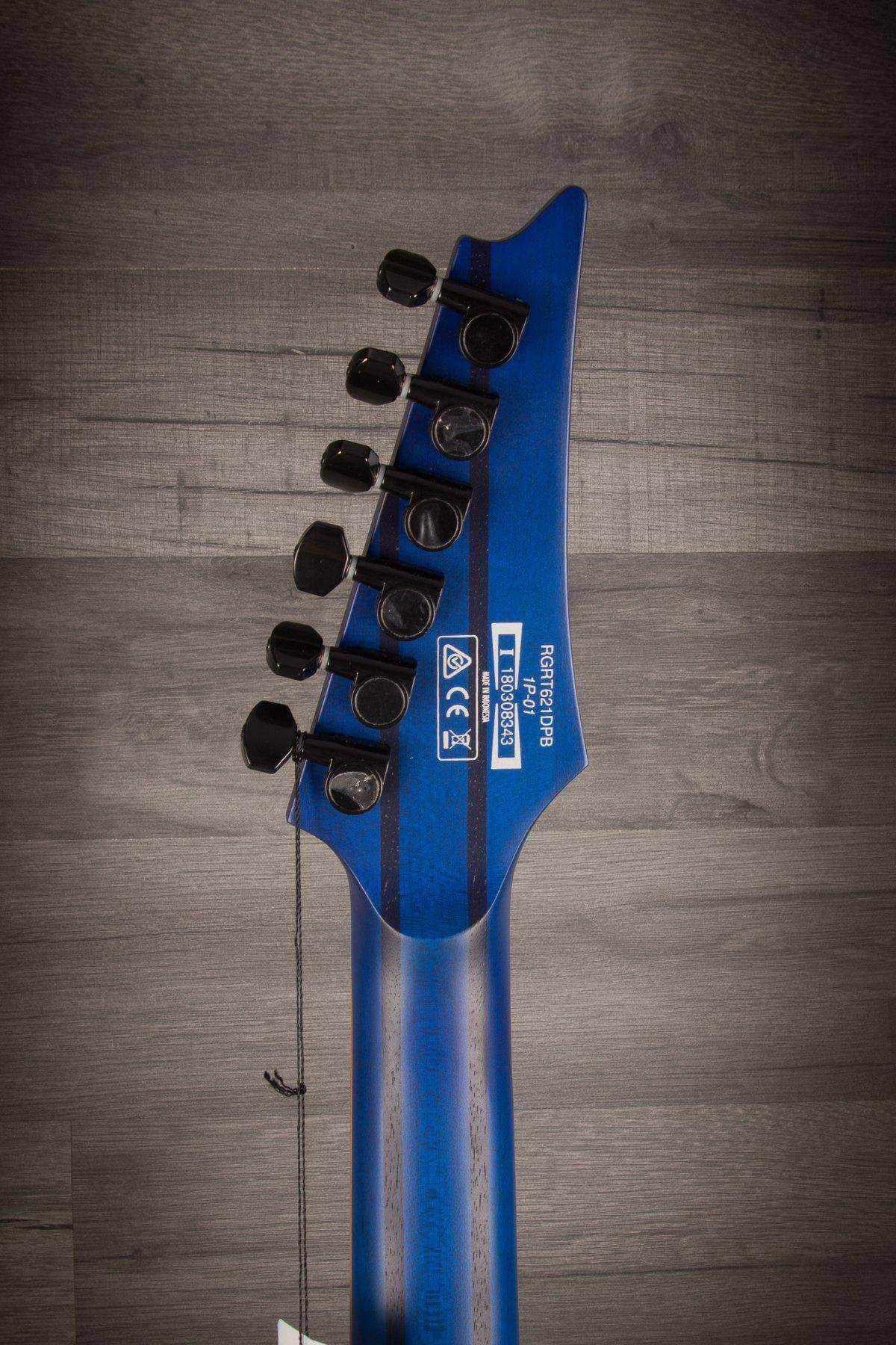 Ibanez RGRT621DPB-BLF RG Electric Guitar Blue Lagoon Burst Flat