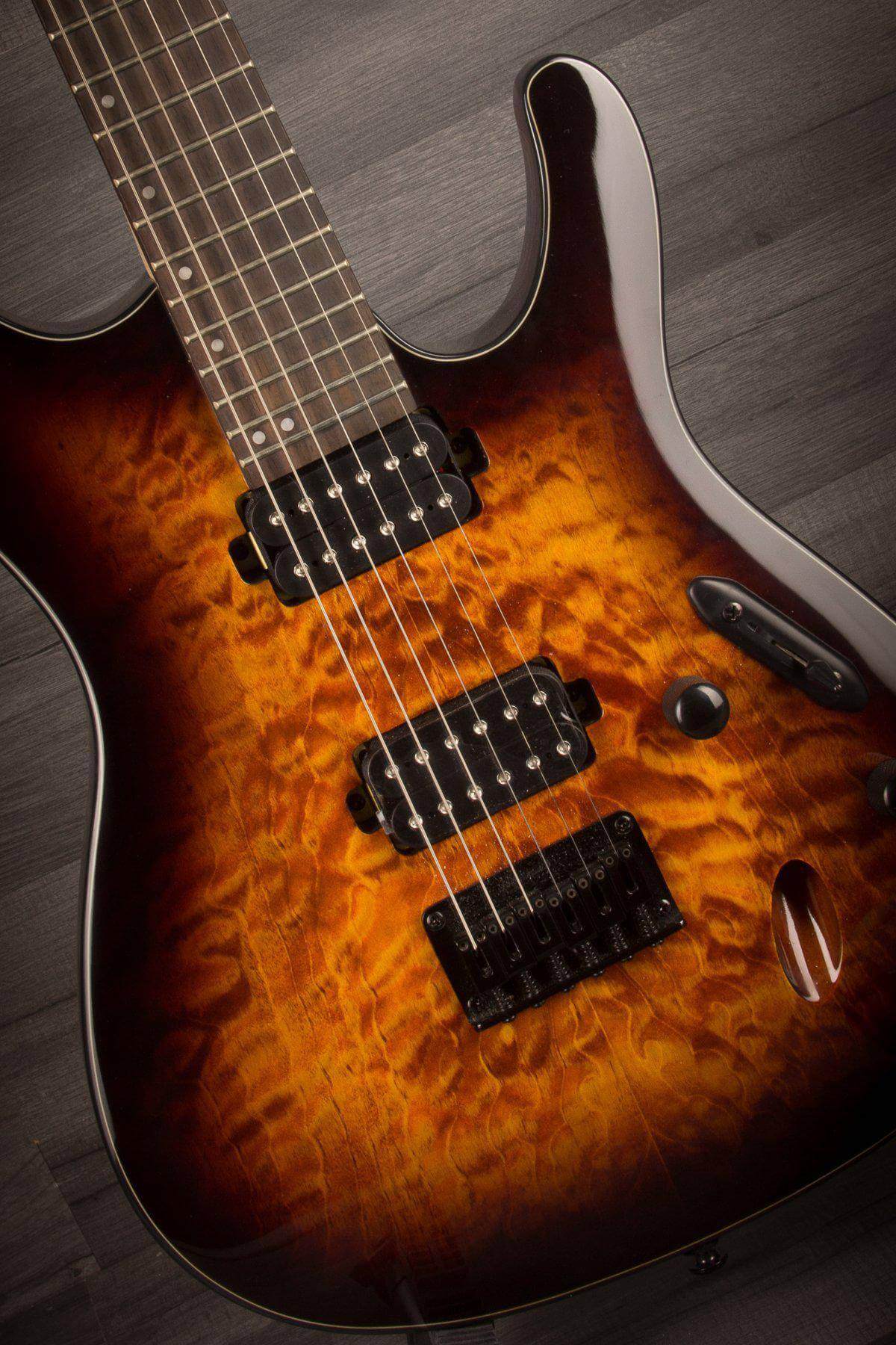Ibanez S621QM-DEB Hardtail Electric Guitar - Dragon Eye Burst