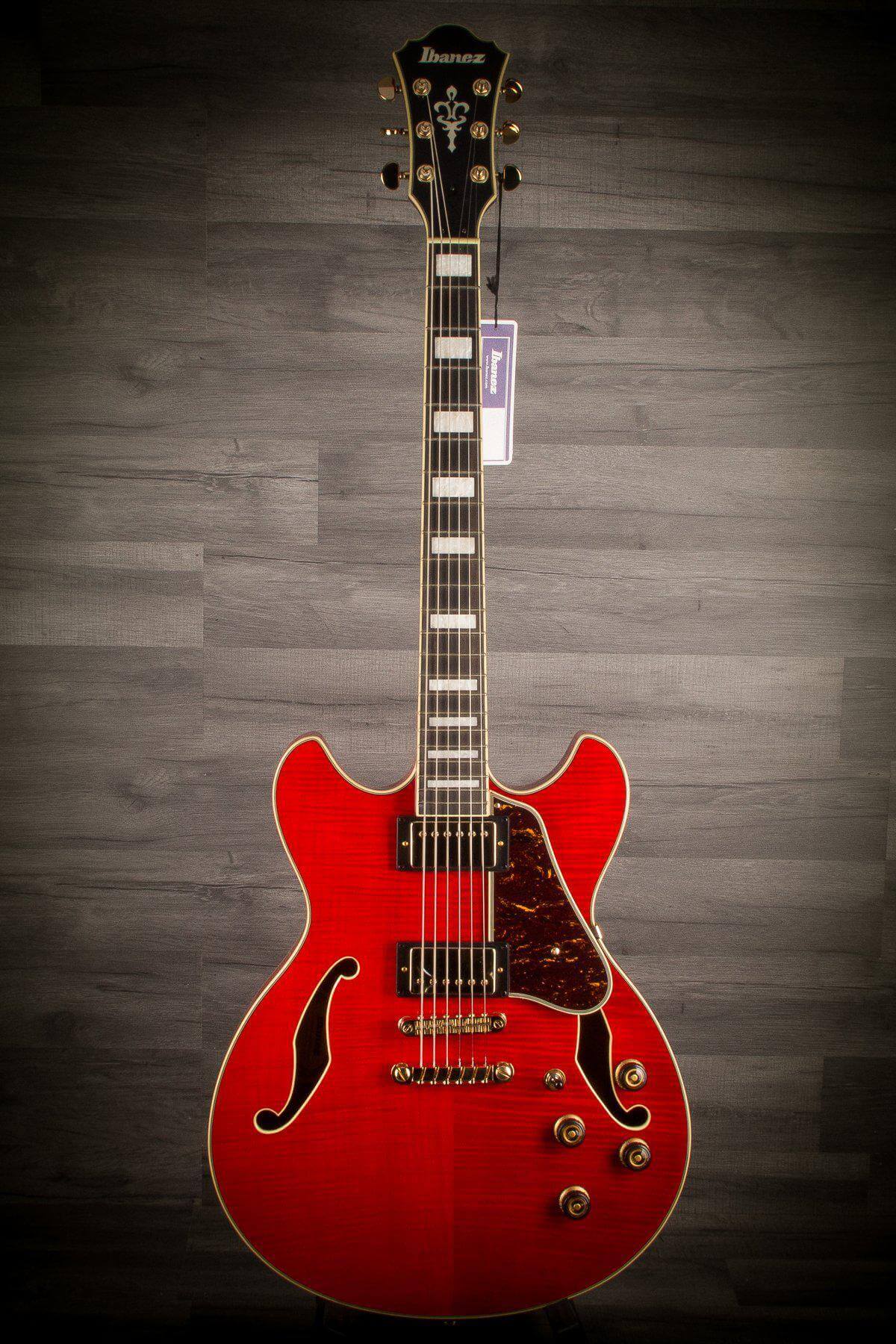 USED - banez Artcore AS93FM-TCD Expressionist in Trans Cherry Red