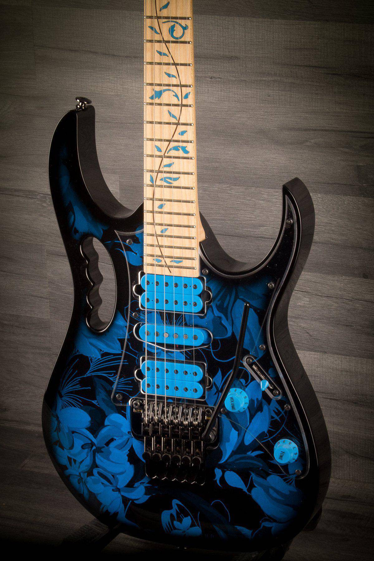 USED - Ibanez Jem-77P Blue Floral Pattern