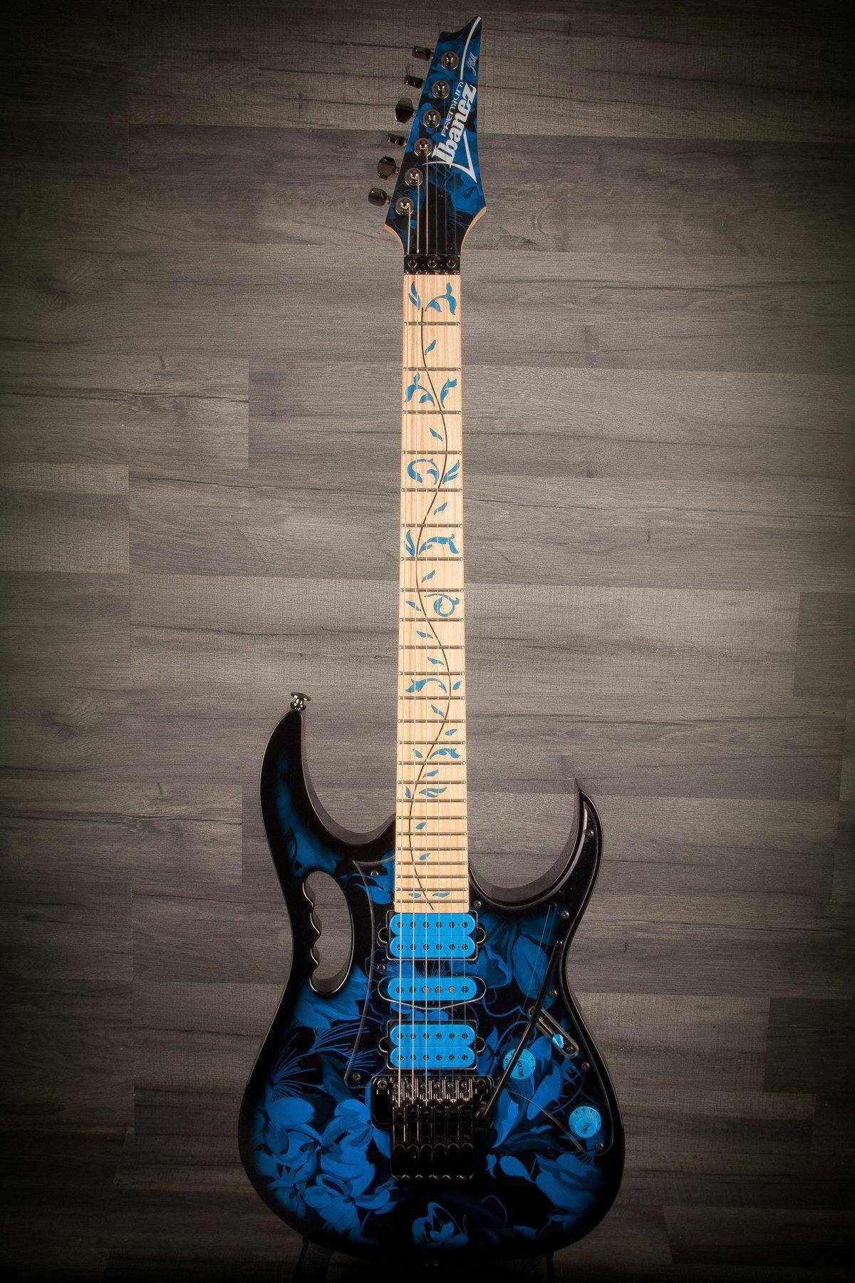 USED - Ibanez Jem-77P Blue Floral Pattern