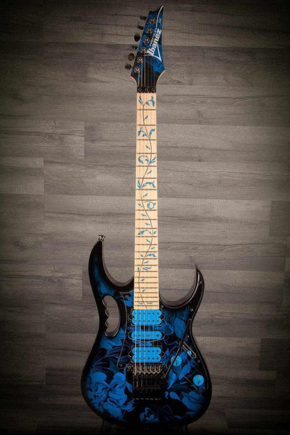 USED - Ibanez Jem-77P Blue Floral Pattern