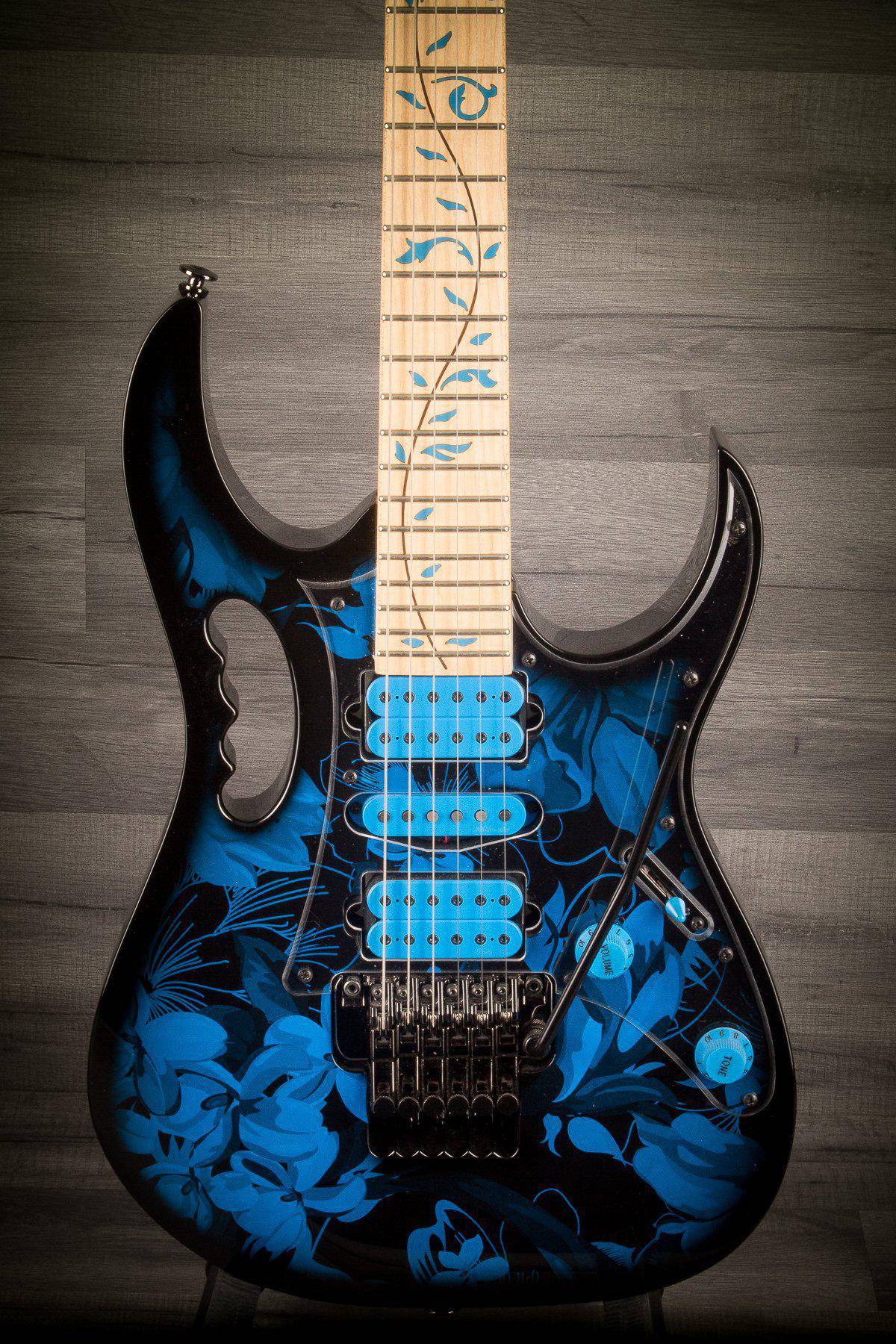 USED - Ibanez Jem-77P Blue Floral Pattern