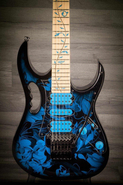 USED - Ibanez Jem-77P Blue Floral Pattern