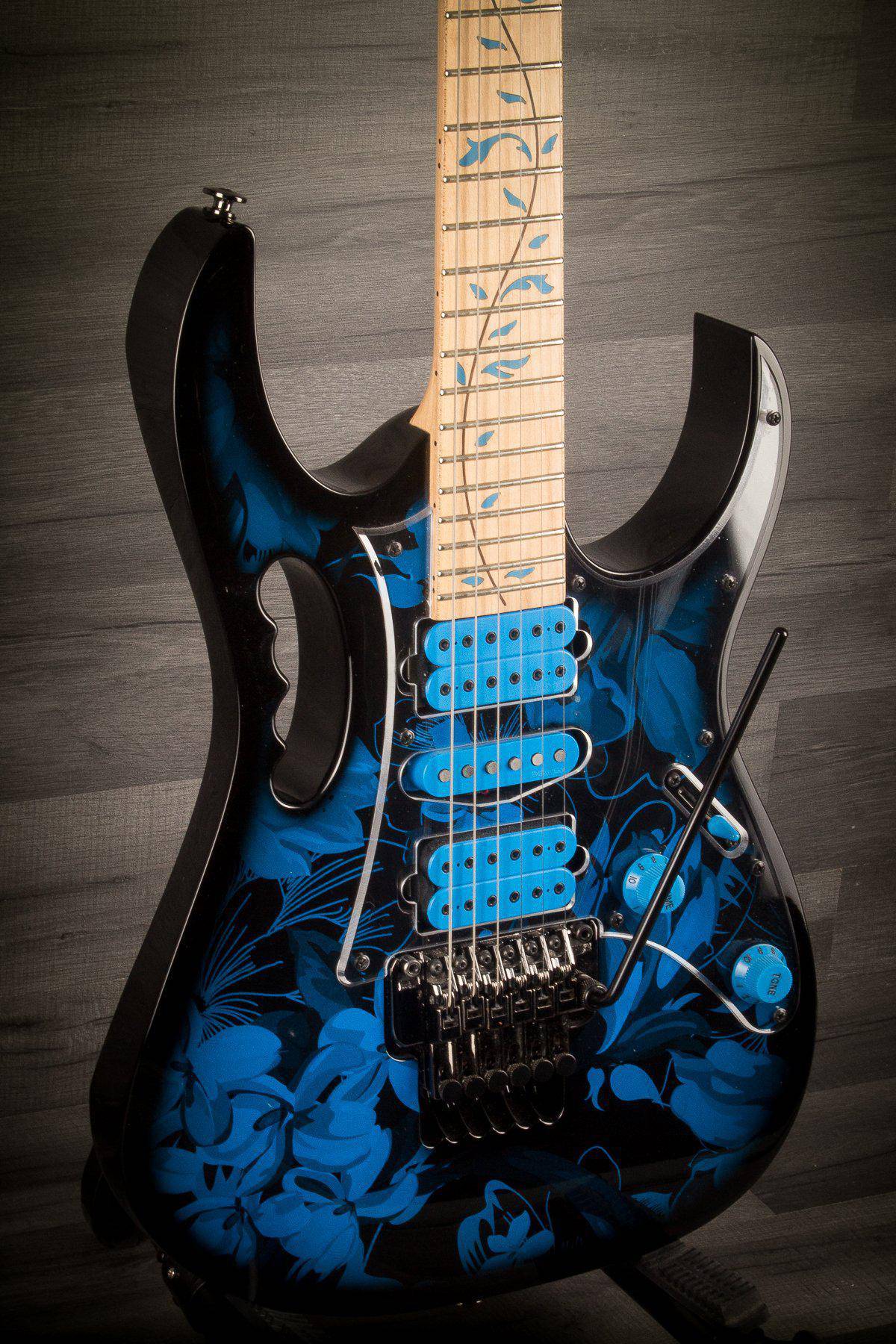 USED - Ibanez Jem-77P Blue Floral Pattern