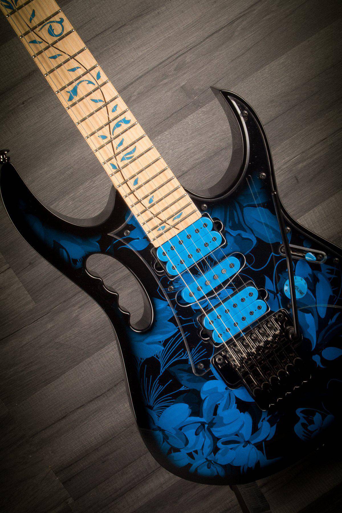 USED - Ibanez Jem-77P Blue Floral Pattern