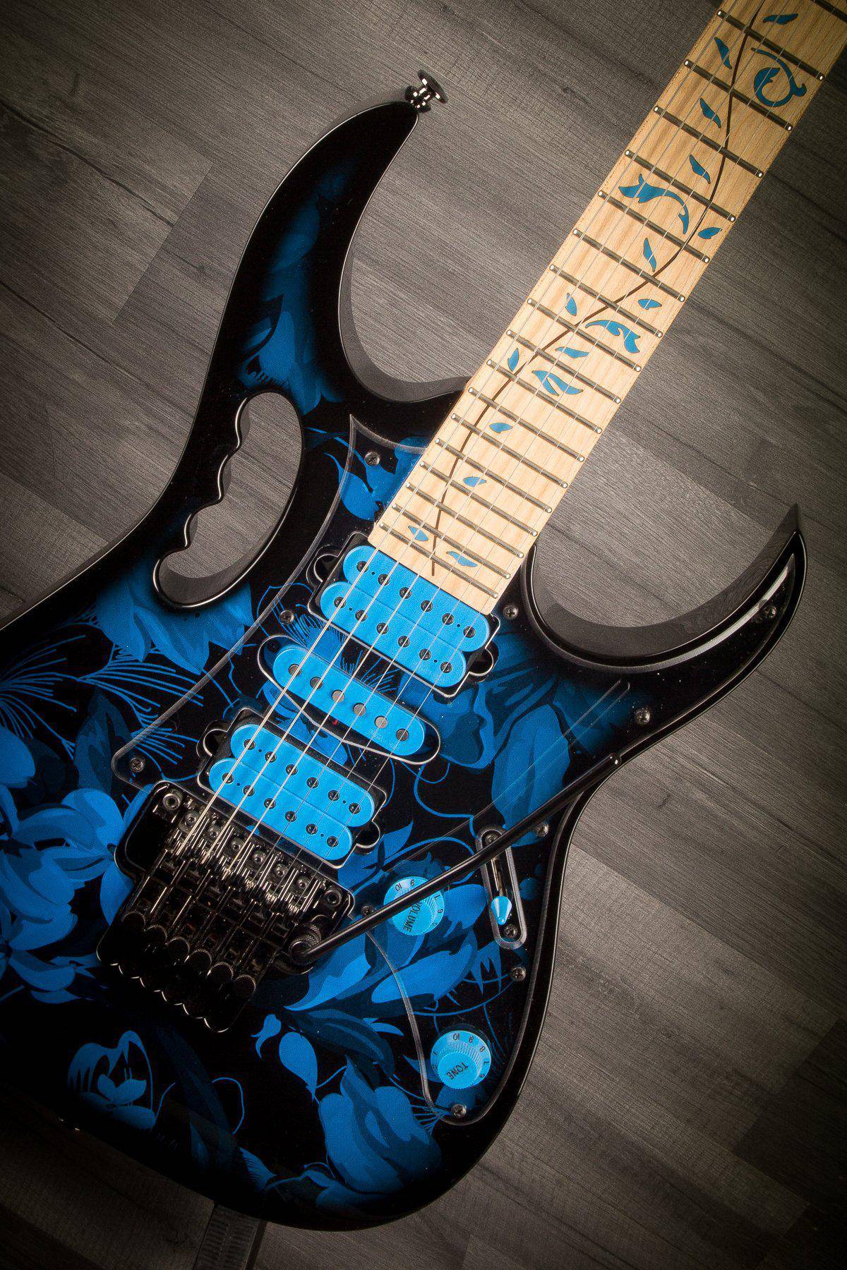USED - Ibanez Jem-77P Blue Floral Pattern