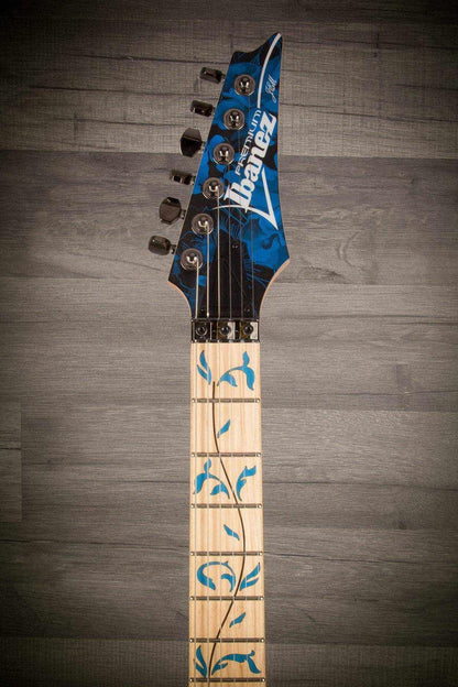 USED - Ibanez Jem-77P Blue Floral Pattern