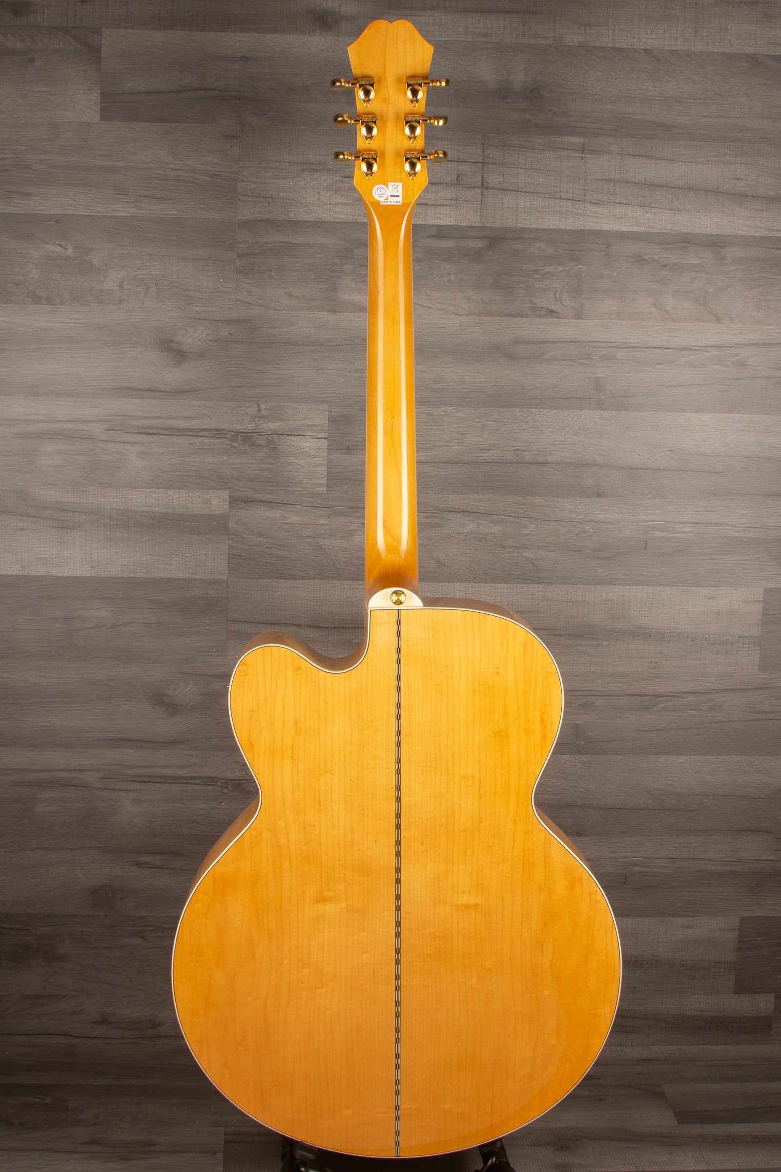 Epiphone J200 EC Studio Solid Top, Fishman Sonitone - Vintage Natural