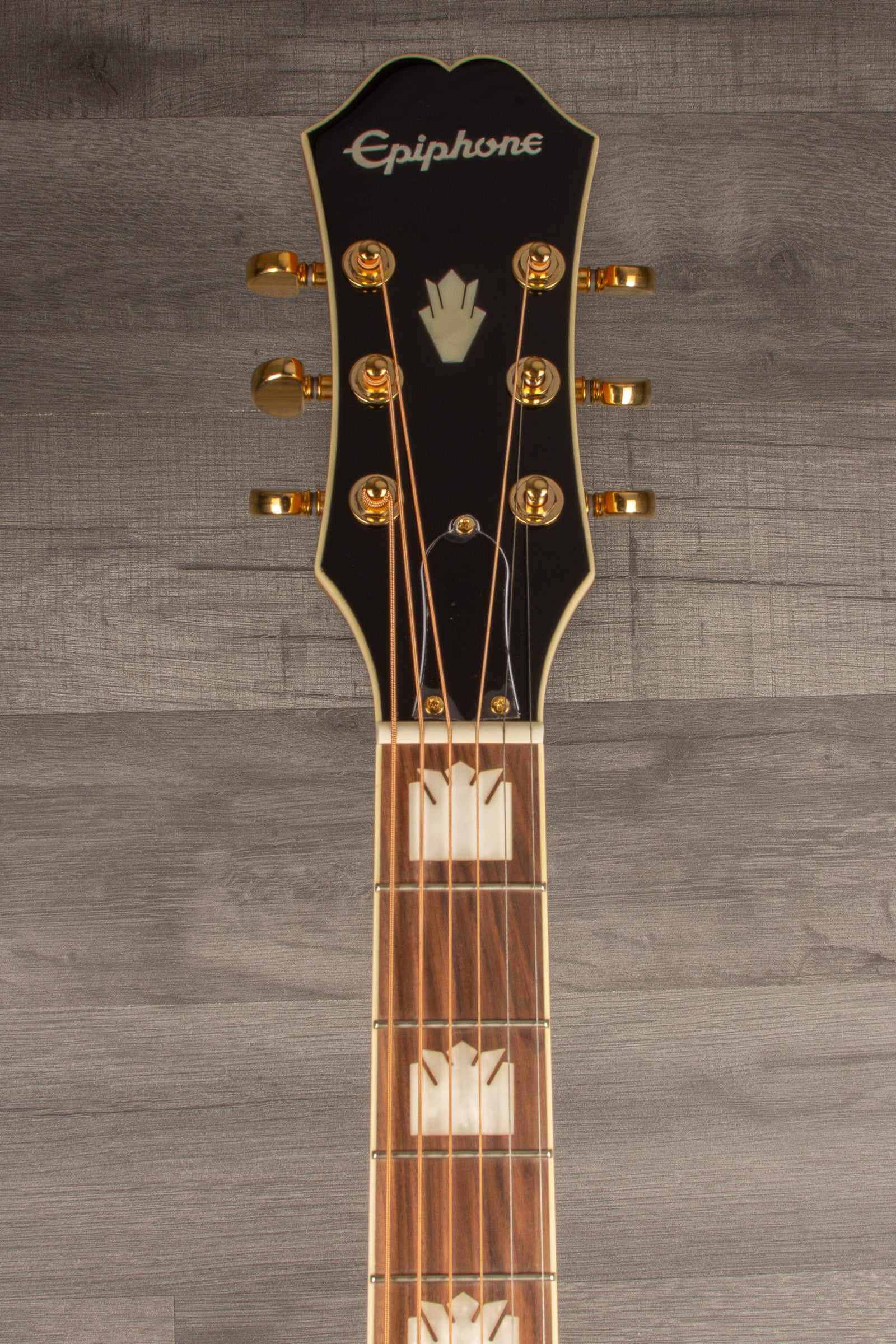 Epiphone J200 EC Studio Solid Top, Fishman Sonitone - Vintage Natural
