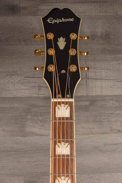 Epiphone J200 EC Studio Solid Top, Fishman Sonitone - Vintage Natural