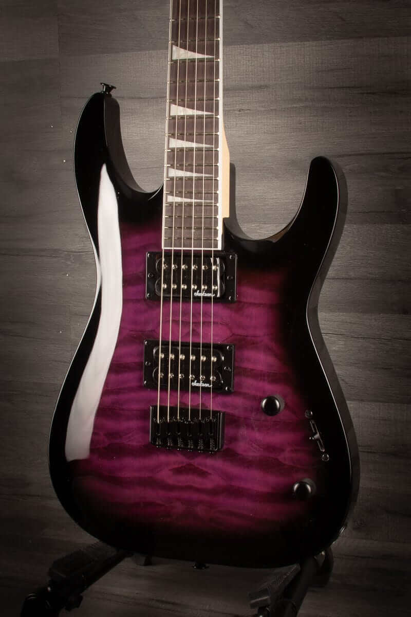 Jackson JS Series Dinky Arch Top JS32Q DKA HT Electric Guitar - Transparent Purple Burst