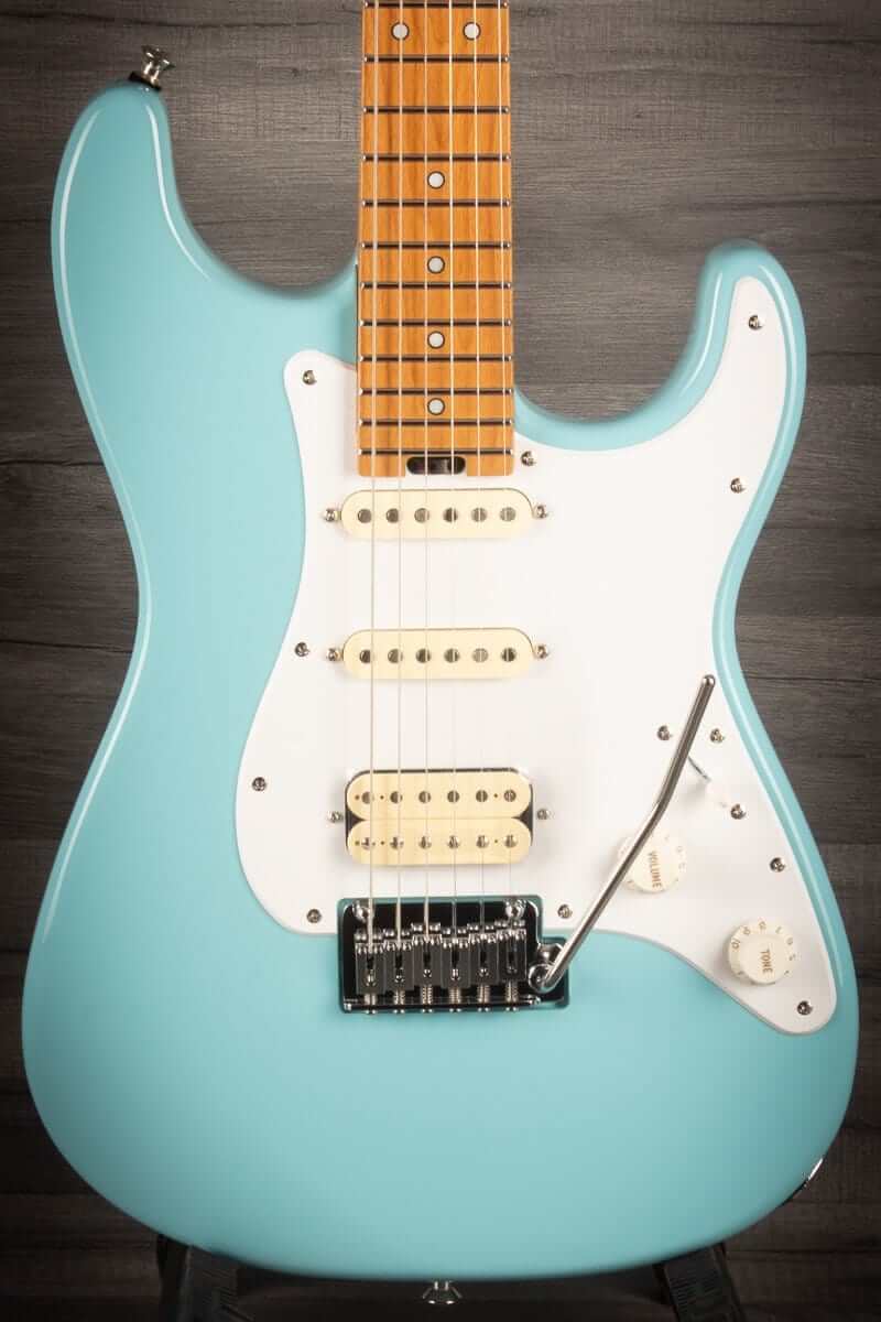 Jackson MJ Series Signature Misha Mansoor So-Cal 2PT Electric Guitar - Daphne Blue, Caramelized Maple Fingerboard