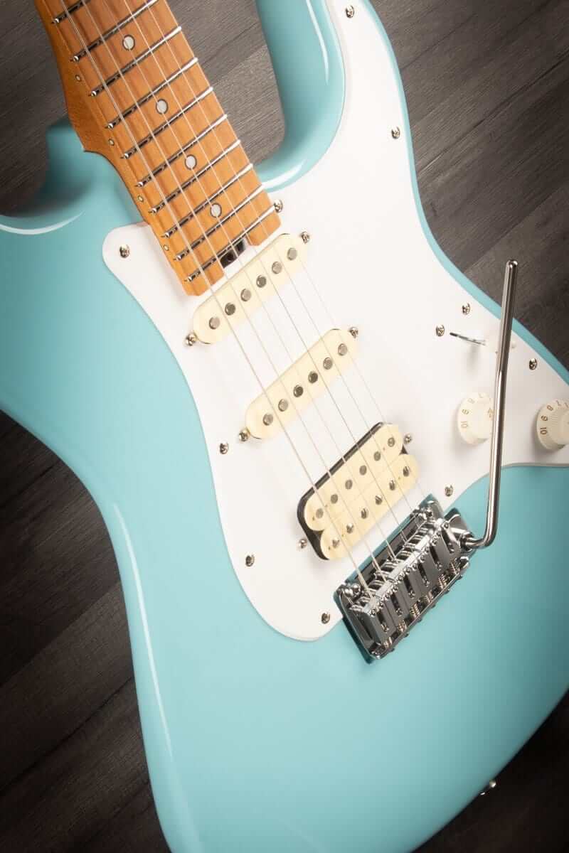 Jackson MJ Series Signature Misha Mansoor So-Cal 2PT Electric Guitar - Daphne Blue, Caramelized Maple Fingerboard