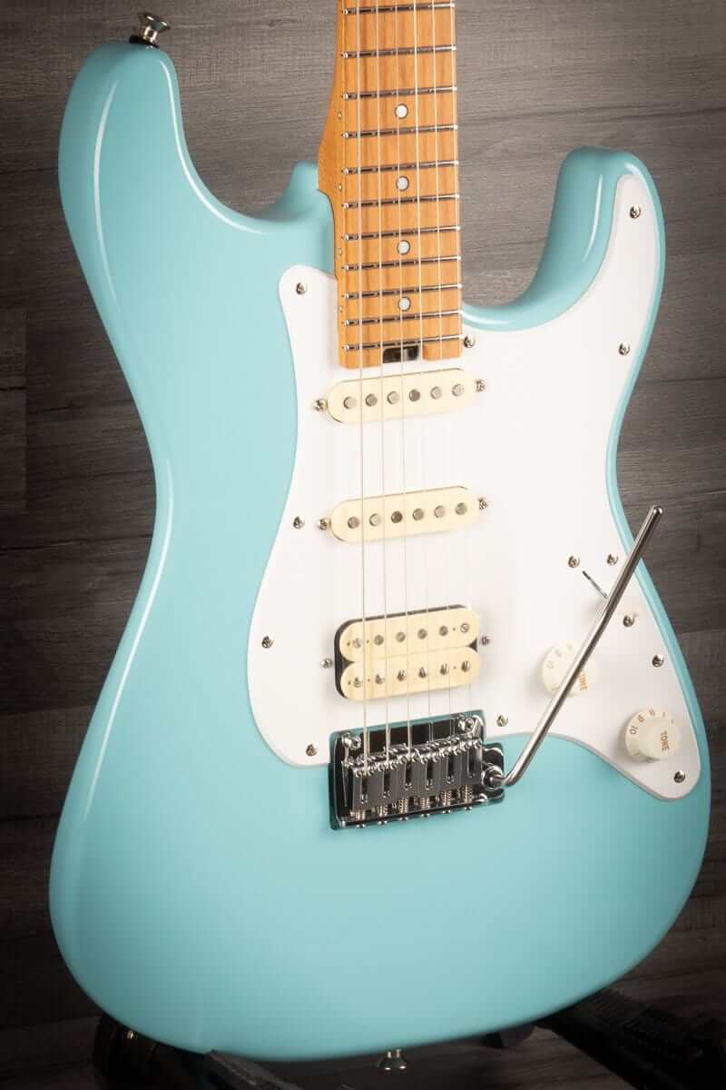 Jackson MJ Series Signature Misha Mansoor So-Cal 2PT Electric Guitar - Daphne Blue, Caramelized Maple Fingerboard