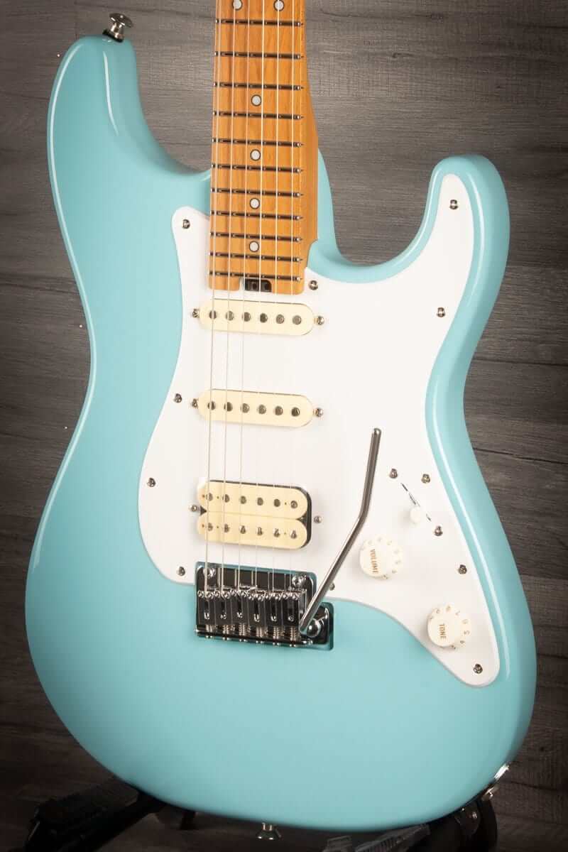 Jackson MJ Series Signature Misha Mansoor So-Cal 2PT Electric Guitar - Daphne Blue, Caramelized Maple Fingerboard