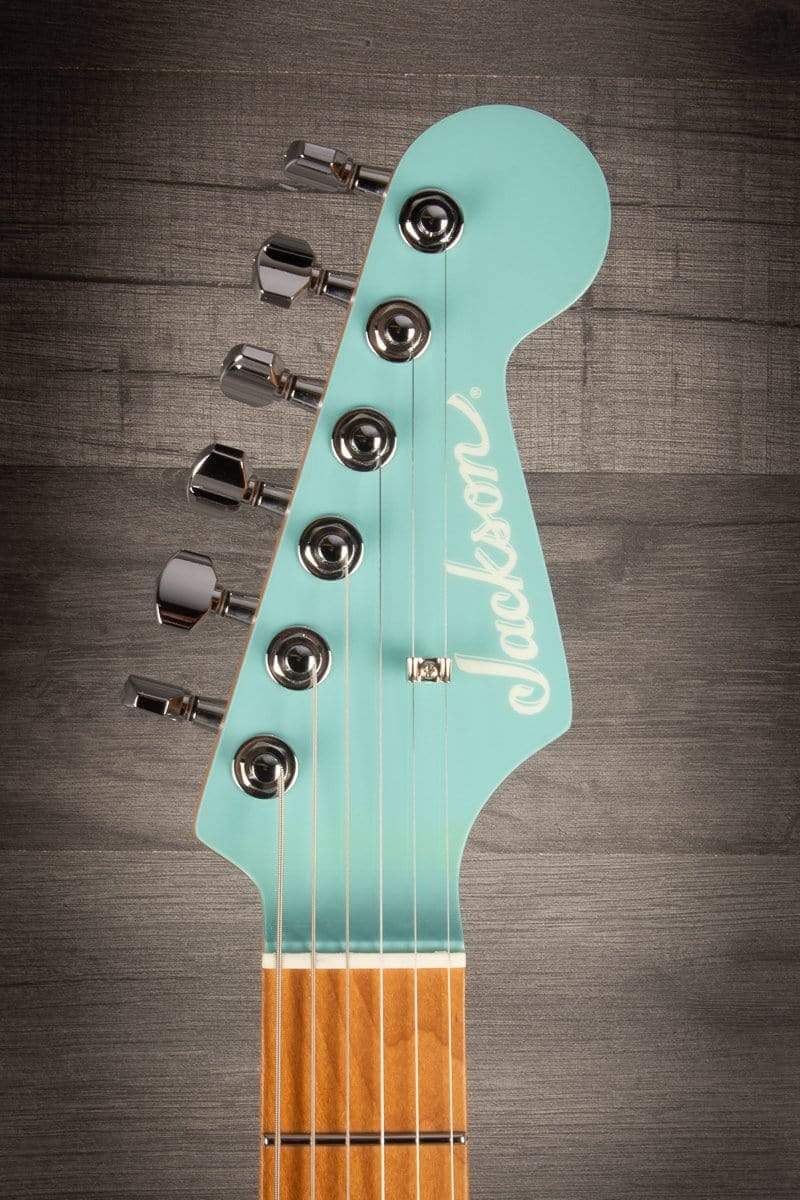 Jackson MJ Series Signature Misha Mansoor So-Cal 2PT Electric Guitar - Daphne Blue, Caramelized Maple Fingerboard