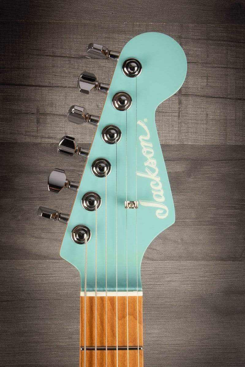 Jackson MJ Series Signature Misha Mansoor So-Cal 2PT Electric Guitar - Daphne Blue, Caramelized Maple Fingerboard