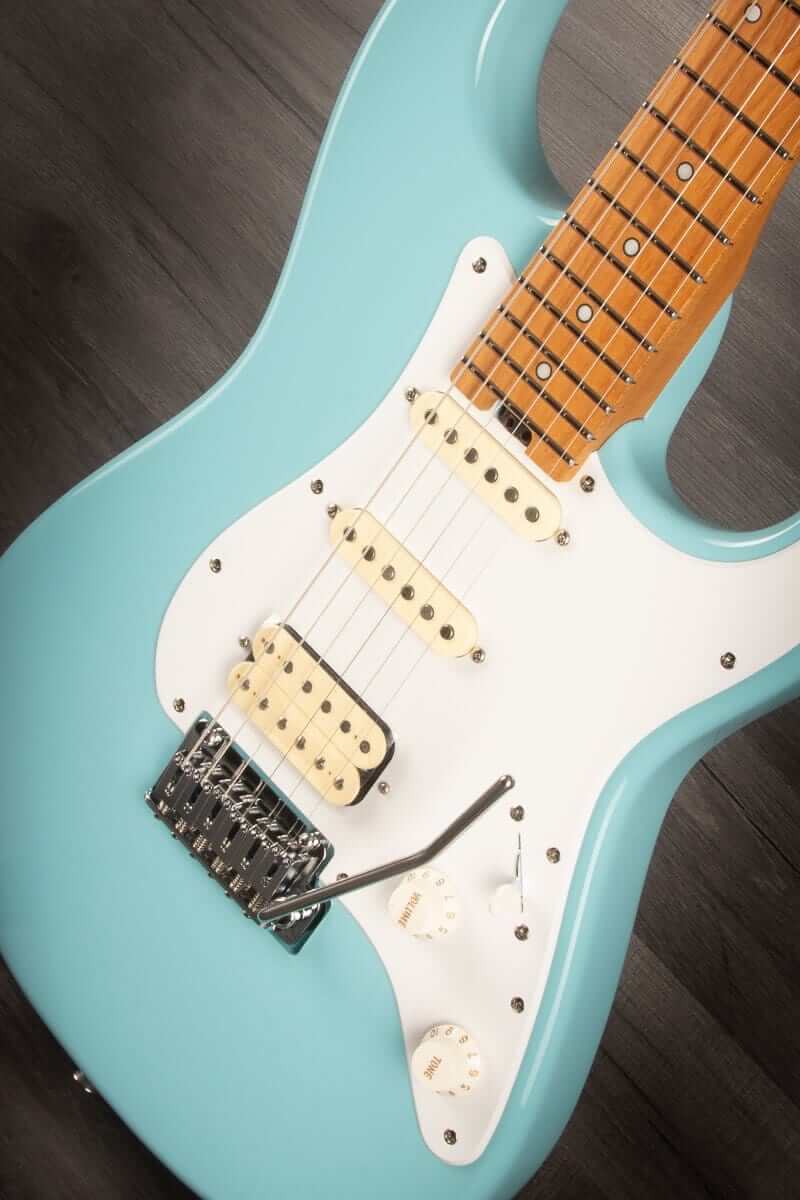 Jackson MJ Series Signature Misha Mansoor So-Cal 2PT Electric Guitar - Daphne Blue, Caramelized Maple Fingerboard
