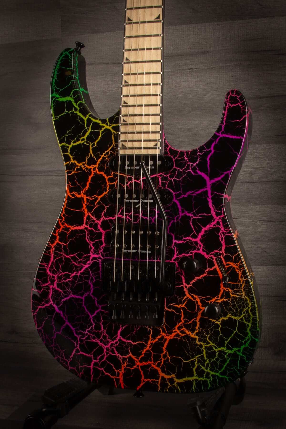 Jackson - Pro Series Soloist™ SL3M, Maple Fingerboard, Rainbow Crackle