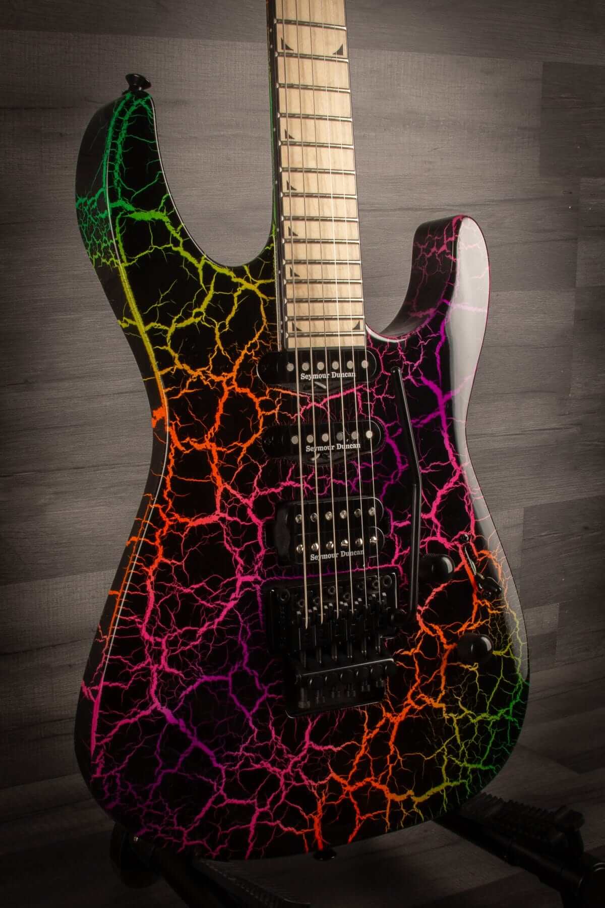Jackson - Pro Series Soloist™ SL3M, Maple Fingerboard, Rainbow Crackle