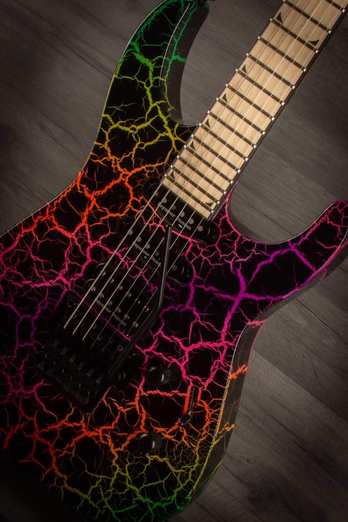 Jackson - Pro Series Soloist™ SL3M, Maple Fingerboard, Rainbow Crackle