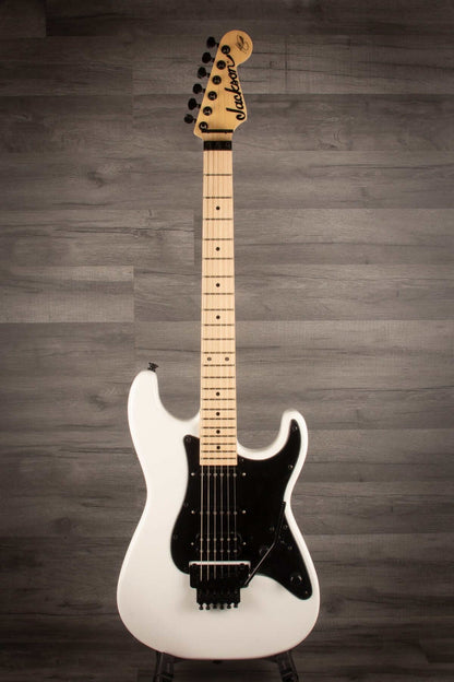 Jackson X Series Adrian Smith SDXM Electric Guitar - Snow White with Black Pickguard, Maple Fingerboard