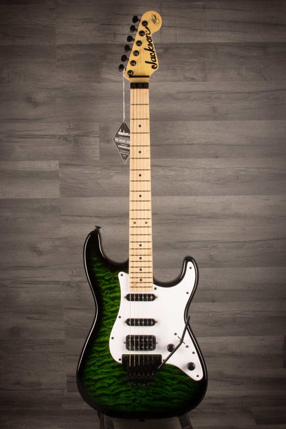 Jackson X Series Adrian Smith Signature SDXQ Electric Guitar - Transparent Green