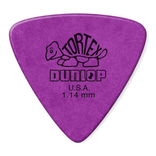 DUNLOP Tortex Triangle Player Pack 6 Piece Purple 1.14mm - MusicStreet