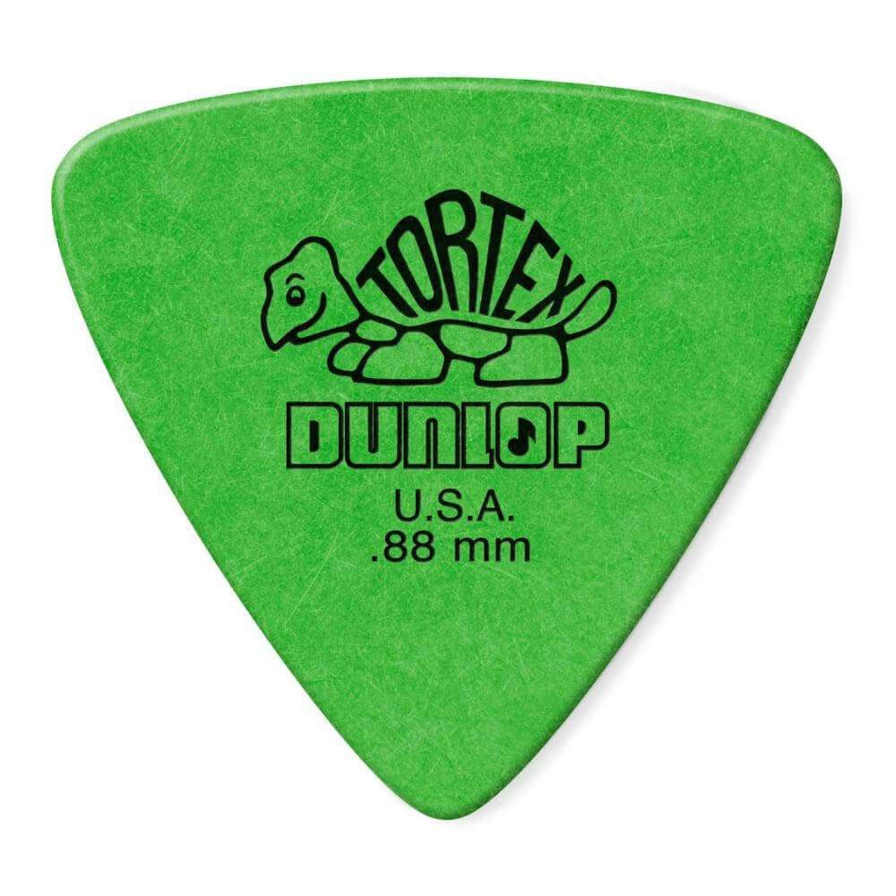 DUNLOP Tortex Triangle Player Pack 6 Piece Green 0.88mm