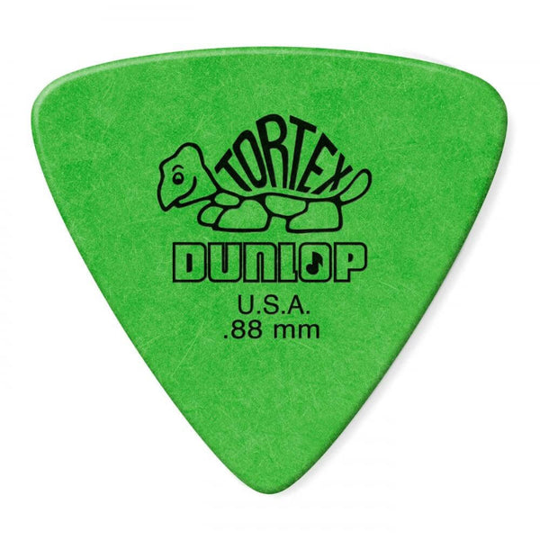 DUNLOP Tortex Triangle Player Pack 6 Piece Green 0.88mm - MusicStreet