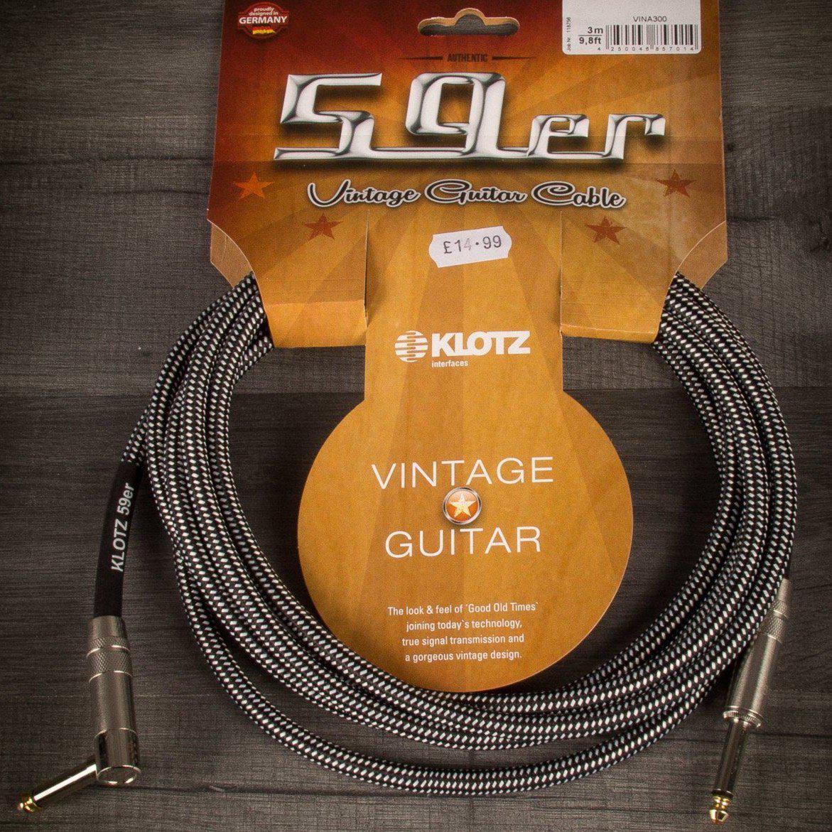 Klotz 59er Vintage Guitar Cable 3m