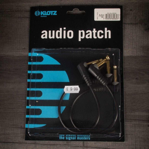 Klotz Instrument Patch Cable, 0.30m x2