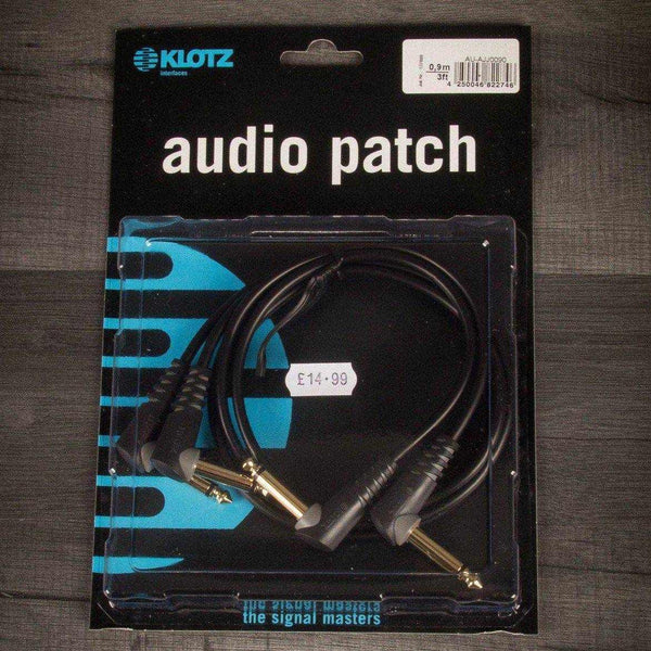 Klotz Instrument Patch Cable, 0.9m x2