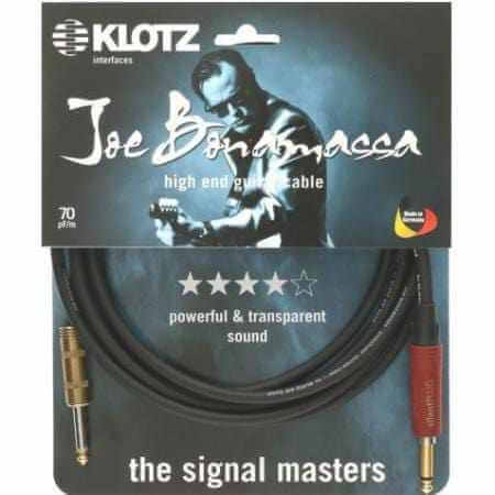 Klotz Joe Bonamassa Guitar Cable with Silent Plug (6m, Straight) Jack Cables