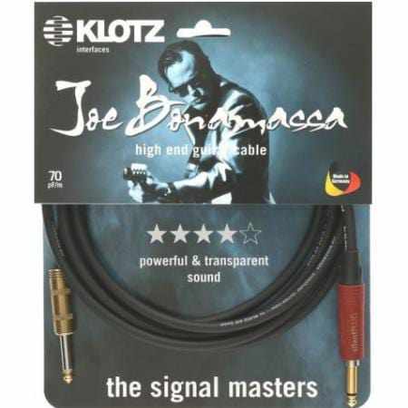 Klotz Accessories Klotz Joe Bonamassa Guitar Cable with Silent Plug (6m, Straight) Jack Cables