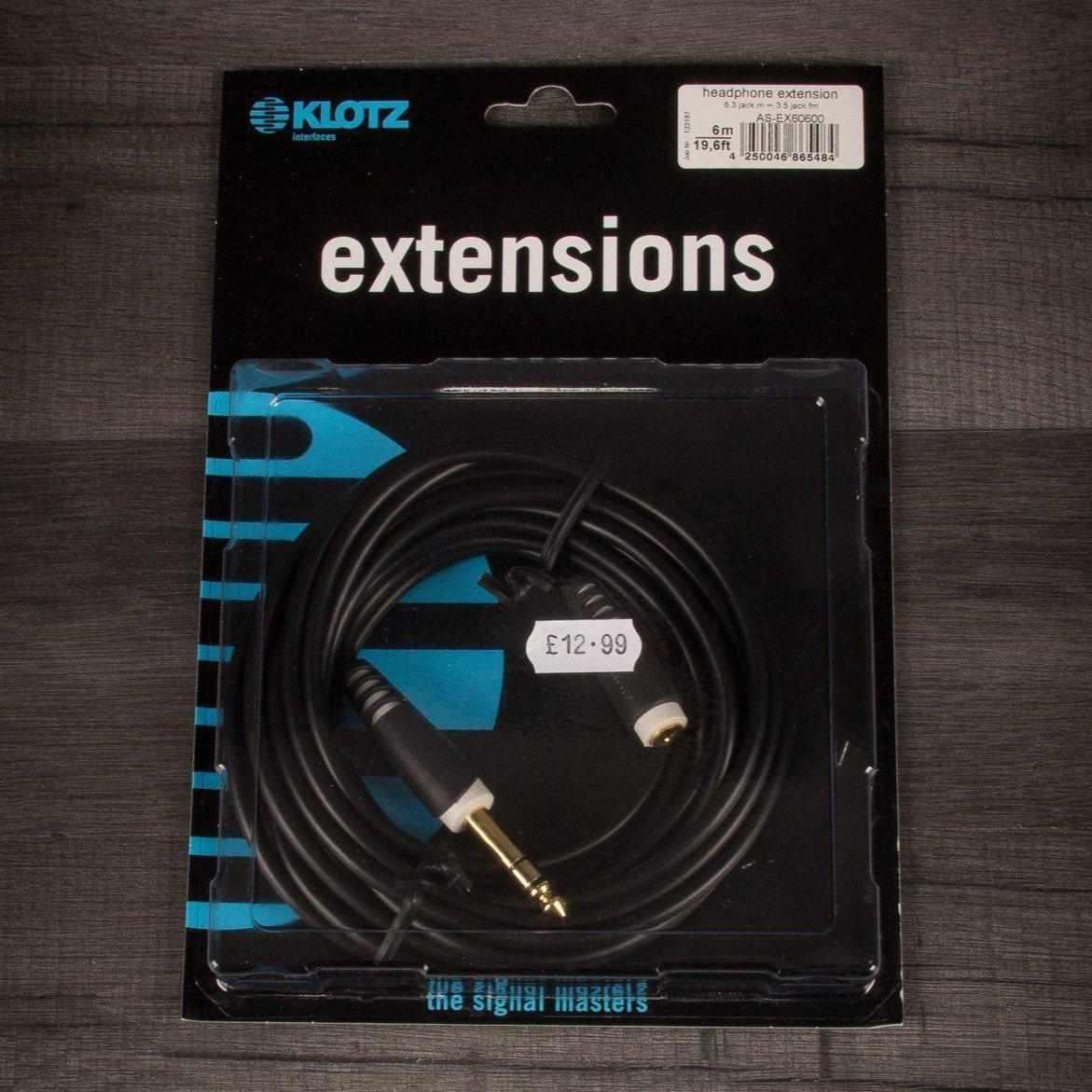 Klotz Stereo headphone extension - 3m