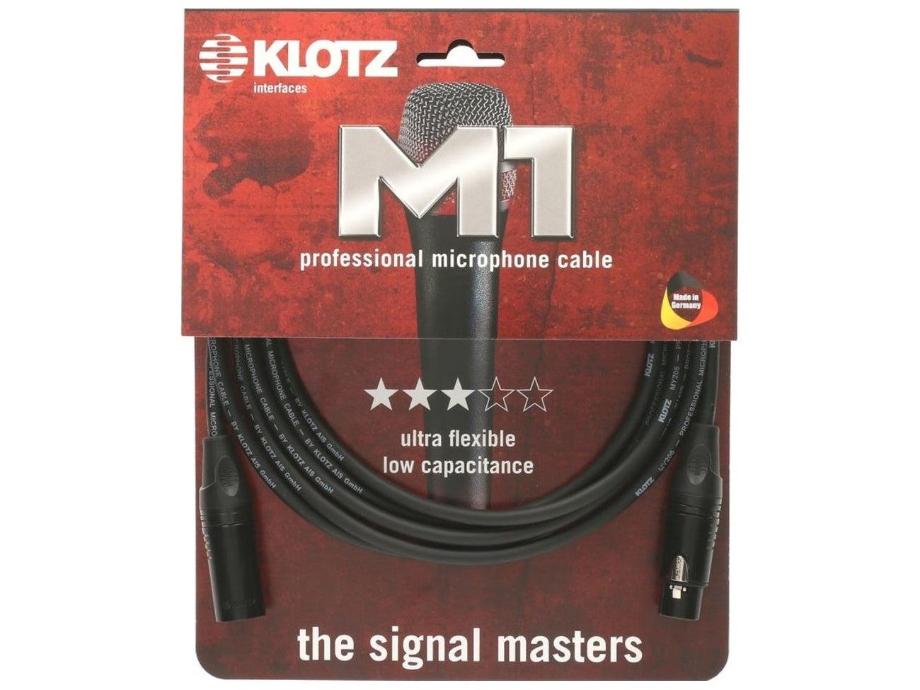 Klotz M1 10m XLR Microphone Cable - MusicStreet