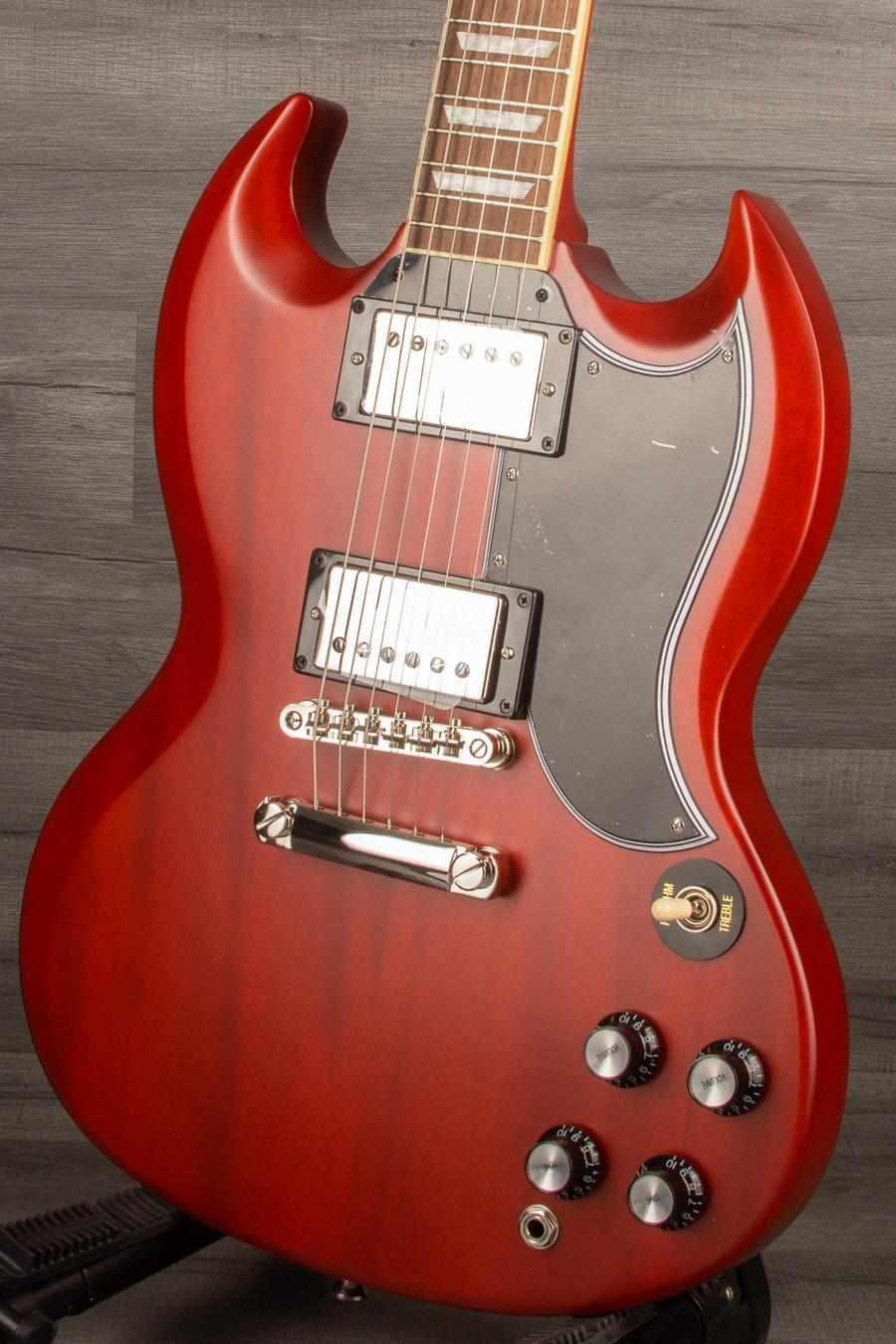 Epiphone 1961 Les Paul SG Standard Aged Cherry Electric Guitar (Includes Hard Case)
