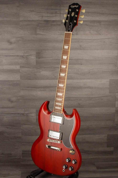 Epiphone 1961 Les Paul SG Standard Aged Cherry Electric Guitar (Includes Hard Case)
