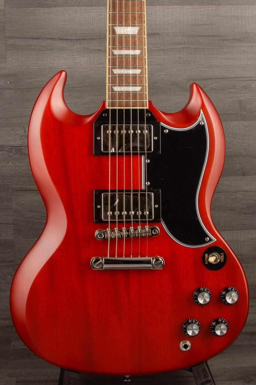 Epiphone 1961 Les Paul SG Standard Aged Cherry Electric Guitar (Includes Hard Case)