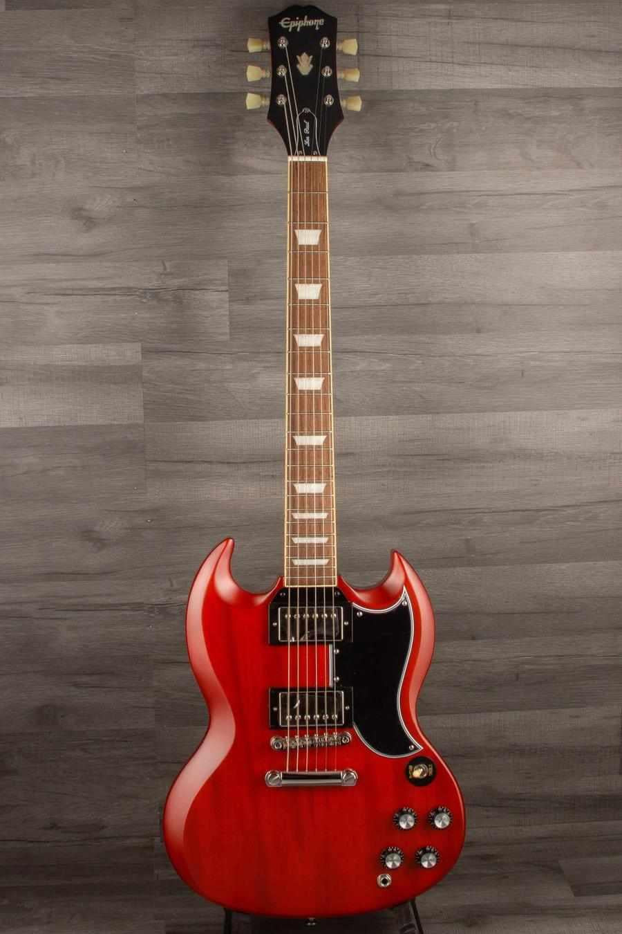 Epiphone 1961 Les Paul SG Standard Aged Cherry Electric Guitar (Includes Hard Case)