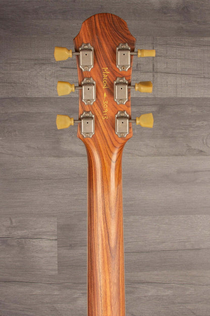 Patrick James Eggle Macon Carved Top Electric Guitar - Gold Top, Santos Rosewood Neck s#30913