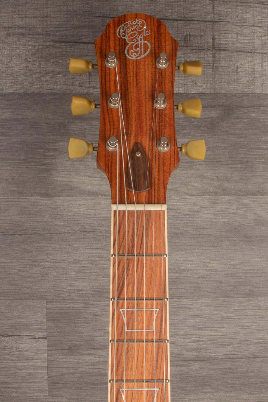 Patrick James Eggle Macon Carved Top Electric Guitar - Gold Top, Santos Rosewood Neck s#30913