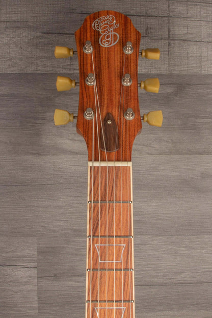 Patrick James Eggle Macon Carved Top Electric Guitar - Gold Top, Santos Rosewood Neck s#30913