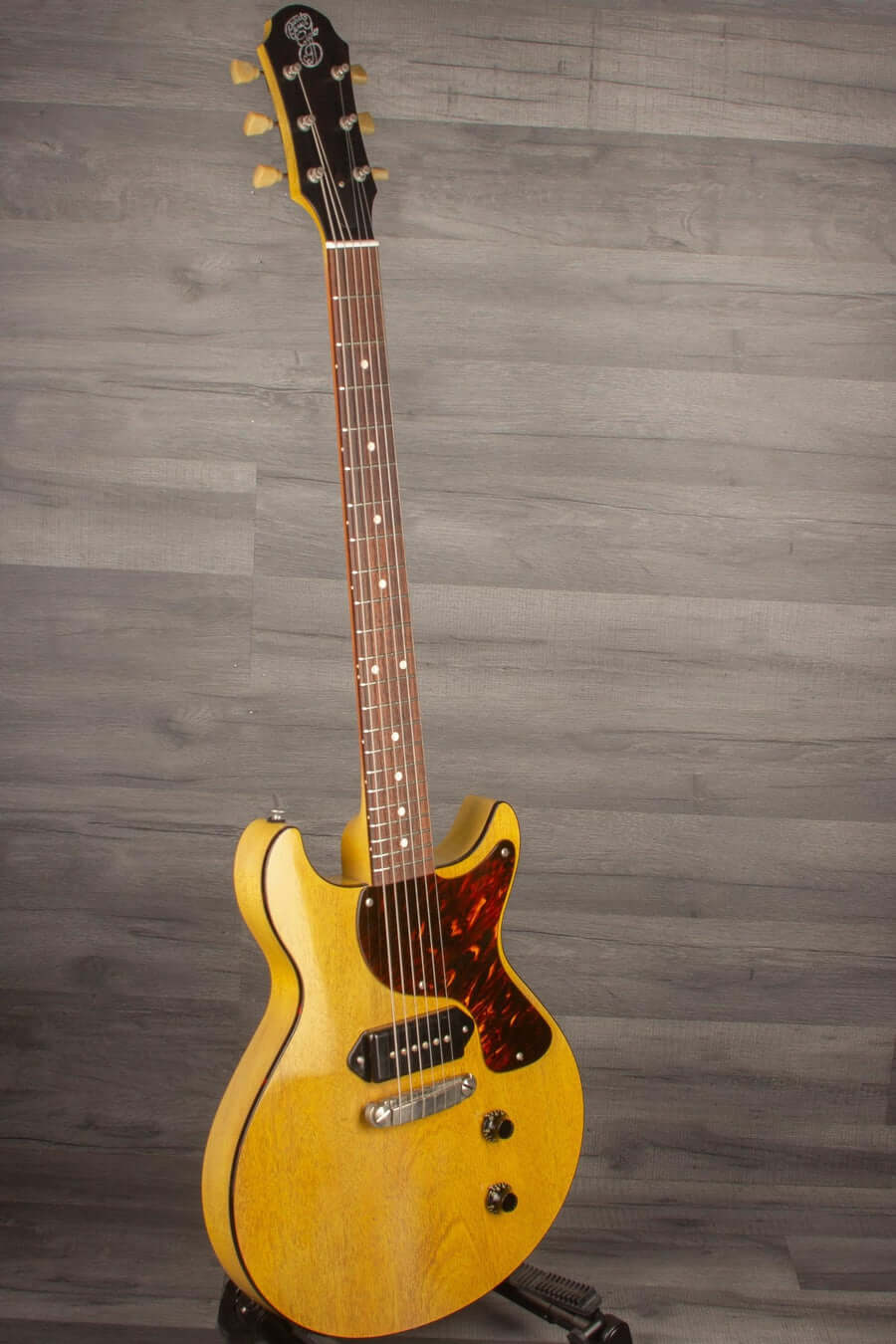 Patrick James Eggle Macon Junior DC Electric Guitar - TV Yellow s#30518