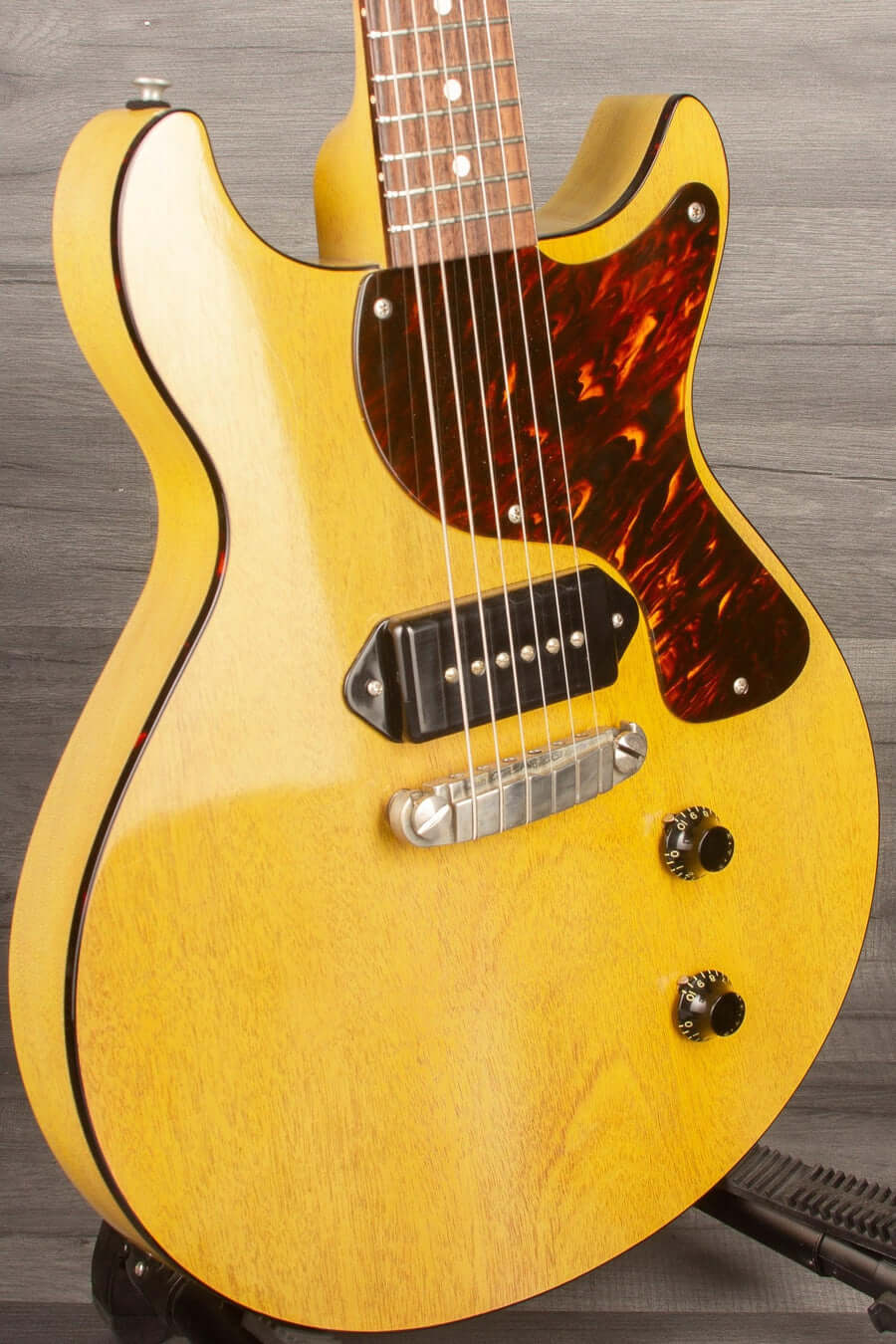Patrick James Eggle Macon Junior DC Electric Guitar - TV Yellow s#30518